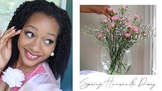 Day in the Life of a Black Homemaker Slow Living Vlog  Spring Homemaking   Black Housewife