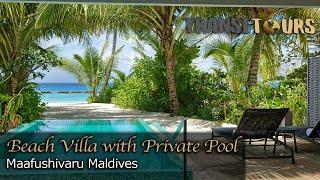 Beach Villa with Private Pool | Outrigger Maldives Maafushivaru Resort  | Room Tour