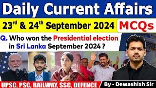 23rd & 24th September 2024 | Current Affairs | September Daily Current Affair | Current affair 2024