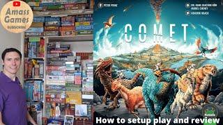 How to play Comet review setup AmassGames Thebes Spiel Essen  asymmetric multiuse board game animals