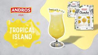 Tropical Island - Just cooling the summer with the oolong and soda combination| ANDROS ASIA