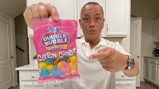  ASMR AMERICA’S ORIGINAL DUBBLE BUBBLE GUM BALLS 3 COTTON CANDY FLAVORS EATING SOUNDS FULL VIDEO