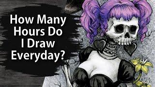 How Many Hours a Day Should You Draw | Drawing Tips for Artists | Copic Marker Art