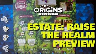 Estate: Raise the Realm looks to be a satisfying worker-placement/engine builder this fall