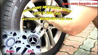 How To Replace Mercedes Benz Stock Rim Hub Cap Without Removing the Entire Sports Rim Removal Steps