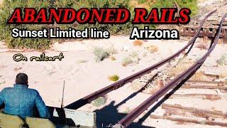 KOFA to HORN station (part 2) on Railcart - Arizona desert-