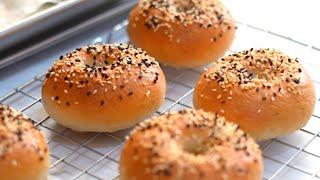 Quick and Easy Bagel Recipe :Crispy Crust and Chewy Bagels , Best Recipe for Homemade Bagels