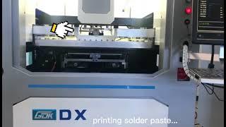 high precision solder paste stencil printer process
