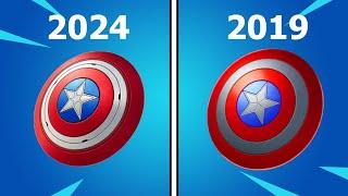 Captain America s Shield 2019 vs 2024 (Mythic weapon comparison) Fortnite