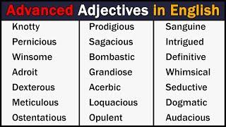 Advanced Adjectives in English | Level Up Your English Vocabulary