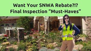 How to Pass Your Final Inspection for the SNWA Rebate 