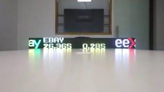 Led Smart Stock Ticker Tape Display for conference rooms -