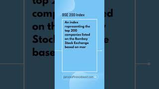 BSE 200 Index 2️⃣0️⃣0️⃣  | Stock Market Glossary #shorts #learnstockmarket