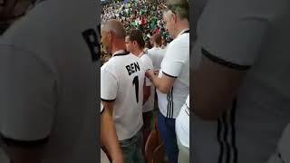 Alemanes Abrazan y Felicitan a Mexicanos Después de la Derrota (México vs Alemania)