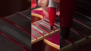 Satisfying refret step by step #luthier #guitar