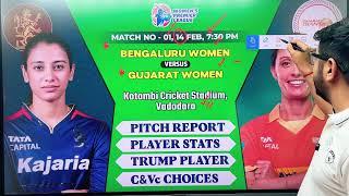 GJ-W vs BLR-W Prediction | Gujarat Women vs Bengaluru Women Team | GUJ W vs RCB W