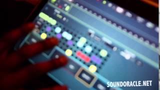 Studio session clips of SoundOracle making a beat using various gear