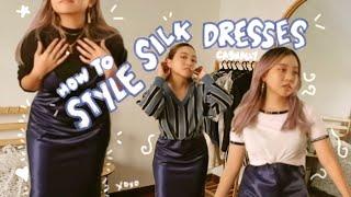 how to style long silk dresses casually
