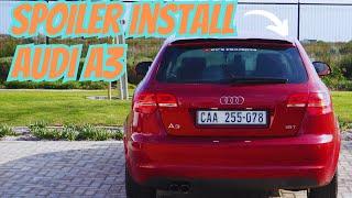 AUDI A3 8P SPOILER INSTALL *PERFECT*