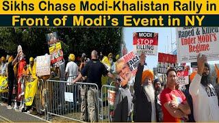 Sikhs Chase Modi-Khalistan Rally in Front of Modi’s Event in NY