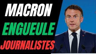 MACRON MANQUE DE RESPECT AUX JOURNALISTES ET À SES PROPRES MINISTRES EN CONFÉRENCE