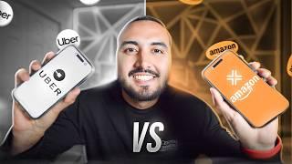 Trabajando con UBER vs AMAZON FLEX ¿Cual es mejor?