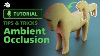 How to use Ambient Occlusion (AO) Pass in Blender 2.93/3.0 | Better Looking Renders | LucidManStudio