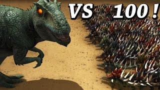 100 KENTROSAURUS VS 1 GIGANOTOSAURUS !! Kentro vs Giga !! Ark Survival Evolved Dino Battle Arena