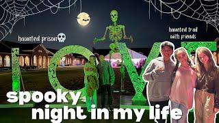 fall night in my life vlog  | *halloween szn* *haunted trail* *scary movies* *fall*