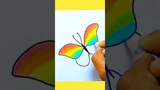 Butterfly drawing #shortvideo #shorts #art #viral #creativeart #youtubeshorts