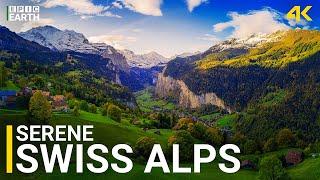 Swiss Alps 4K | Journey Through Snowy Peaks & Alpine Serenity!