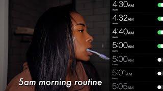 my realistic 5am morning routine (I actually do this)