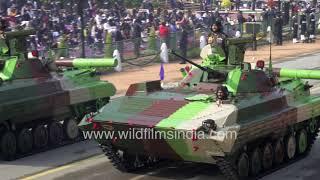 Tanks of India: ICV BMP 2 Sarath on Republic Day 2021 display | Amphibious armoured infantry vehicle