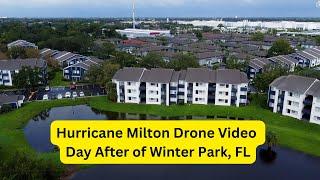 Hurricane Milton Drone Video of Orlando, Florida