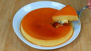 Easy and Delicious Condensed Milk Flan in Just a Few Minutes!  Homemade Step-by-Step Recipe