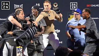 "HEATED BRAWL!" Gervonta THROWN Chair At Lamont Roach At Rematch Press Conference
