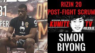 Simon Biyong "Hemlé" | Post-Fight Scrum | Rizin 20