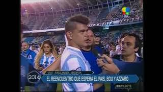 Gustavo Bou le callo la boca a Flavio Azzaro