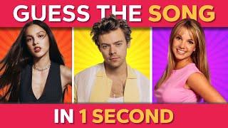 GUESS THE SONG IN 1 SECOND  | Music Quiz