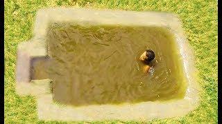 Primitive daily life :Update Mini Swimming Pool Underground (full video)
