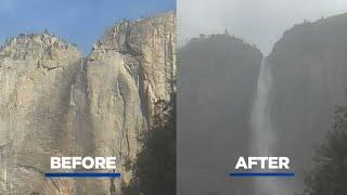 Storm brings iconic Yosemite Falls roaring back to life