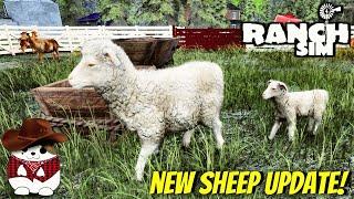 Shearing Sheep in the New Sheep Update in Ranch Simulator! S4E14