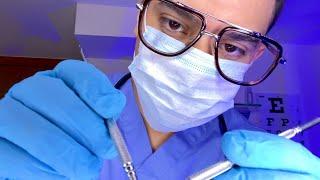 ASMR Fast & Aggressive Dentist Teeth Cleaning Doctor Roleplay (Medical Exam, Tooth Tapping, Scratch)