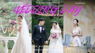 Wedding Day 10 Dec 2022 #라비두스 #테라스웨딩 #황정아웨딩 #포마이시스 #베리굿웨딩 #겨울웨딩 #서울웨딩홀 12월신부 실크드레스