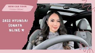 NEW CAR TOUR (COOL FEATURES) & CAR ESSENTIALS | 2022 Hyundai Sonata Nline