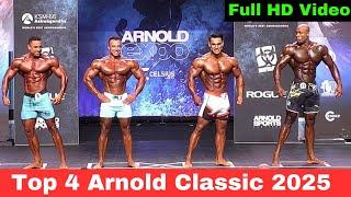 Top 4 Arnold Classic 2025 Live Ali Bilal VS Erin Banks VS Diogo Montenegro men's Physique Prejudging