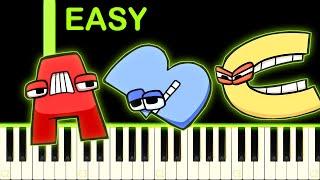 ALPHABET ABC SONG - EASY Piano Tutorial