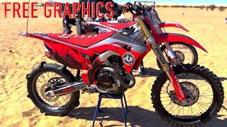 CRASHING HARD IN GLAMIS SAND DUNES (Free Graphics Giveaway) | DIRT BIKE DIARIES EP.180