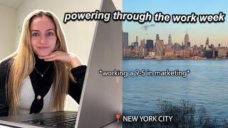 NYC corporate work vlog: working a 9-5 in marketing & powering through a busy work week