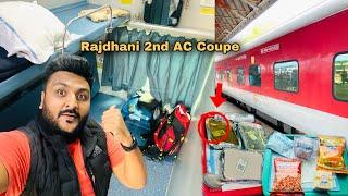 Rajdhani Express Second Class (Coupe) journey || IRCTC food Review  || Indian Railways